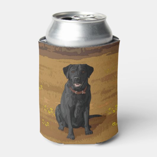Black Labrador Retriever Dog Lover Gift Dosenkühler (Kanne Vorderseite)