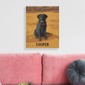 Black Labrador Retriever Dog Lover Gift Leinwanddruck (Insitu (Wohnzimmer))
