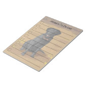 Black Labrador Retriever Dog Lover Gift Notizblock (angewinkelt)