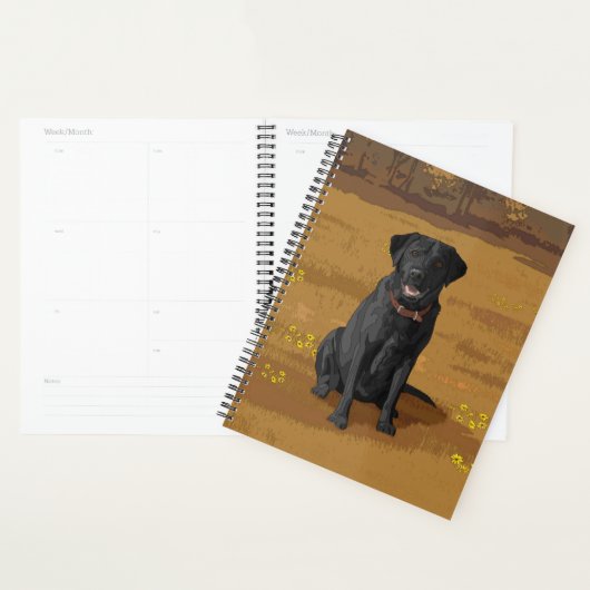 Black Labrador Retriever Dog Lover Gift Planer (Anzeige)