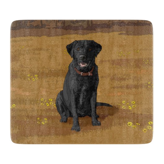 Black Labrador Retriever Dog Lover Gift Schneidebrett (Vorderseite)