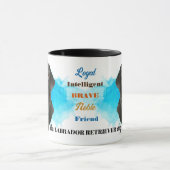 Black Labrador Retriever Dog Loyal Friend Tasse (Zentrum)