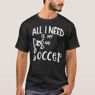 Black Labrador Retriever Dog Soccer Player Sprichw T-Shirt