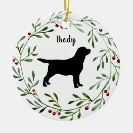 Black Labrador Retriever - Duck Dog - Black Lab Keramik Ornament