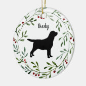 Black Labrador Retriever - Duck Dog - Black Lab Keramik Ornament (Links)