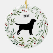 Black Labrador Retriever - Duck Dog - Black Lab Keramik Ornament (Hinten)