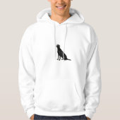 Black Labrador Retriever Elegant Breed Hoodie (Vorderseite)