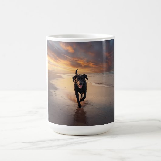 Black Labrador Retriever Elegante Breed Coffee Tas Kaffeetasse (Mittel)