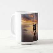 Black Labrador Retriever Elegante Breed Coffee Tas Kaffeetasse (Vorderseite Links)