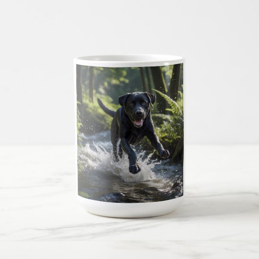 Black Labrador Retriever Elegante Breed Coffee Tas Kaffeetasse (Mittel)