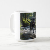 Black Labrador Retriever Elegante Breed Coffee Tas Kaffeetasse (Vorderseite Links)