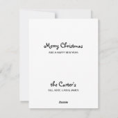 Black Labrador Retriever Feiertagskarte (Rückseite)