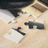 Black Labrador Retriever Festivals Weihnachtshund Puzzle (Seite)