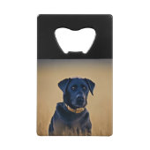 Black Labrador Retriever Geldbeutel Flaschenöffner (Rückseite)