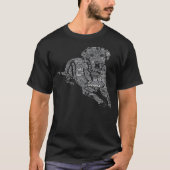 Black Labrador Retriever Geschenk Gelbe Schokolade T-Shirt (Vorderseite)
