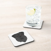 Black Labrador Retriever Getränkeuntersetzer (Rechte Seite)