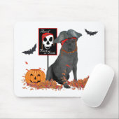 Black Labrador Retriever Halloween Mousepad (Mit Mouse)