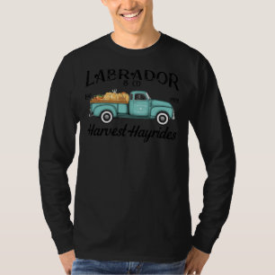 Black Labrador Retriever Harvest Hayride Antique T T-Shirt