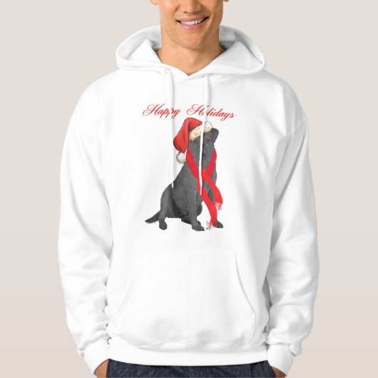 Black Labrador Retriever Hoodie (Vorderseite)
