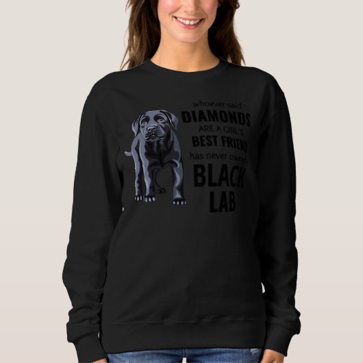 Black Labrador Retriever Hund Labrador Besitzer We Sweatshirt (Vorderseite)