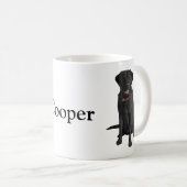 Black Labrador Retriever Hund Lover Geschenk Kaffeetasse (VorderseiteRechts)