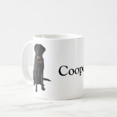Black Labrador Retriever Hund Lover Geschenk Kaffeetasse (Vorderseite Links)