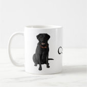 Black Labrador Retriever Hund Lover Geschenk Kaffeetasse (Links)