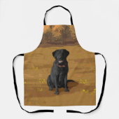 Black Labrador Retriever Hund Lover Geschenk Schürze (Vorderseite)
