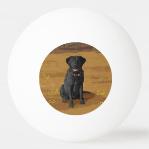 Black Labrador Retriever Hund Lover Geschenk Tischtennisball