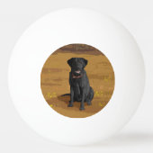 Black Labrador Retriever Hund Lover Geschenk Tischtennisball (Rückseite)