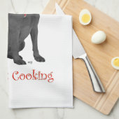 Black Labrador Retriever Koch Handtuch (Viertel Falte)