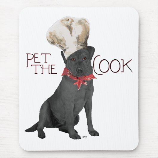 Black Labrador Retriever Koch Mousepad (Vorne)
