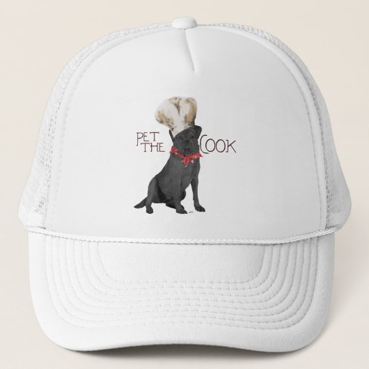 Black Labrador Retriever Koch Truckerkappe (Vorderseite)