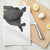 Black Labrador Retriever Küchentuch (Viertel Falte)