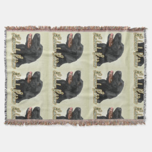 Black Labrador Retriever Kunstgeschenke Decke