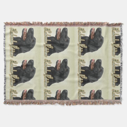 Black Labrador Retriever Kunstgeschenke Decke (Vorderseite)