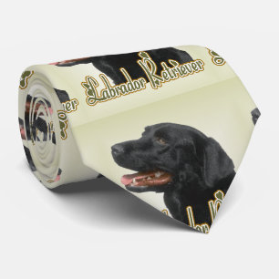 Black Labrador Retriever Kunstgeschenke Krawatte