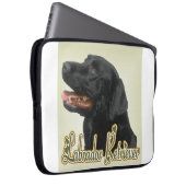 Black Labrador Retriever Kunstgeschenke Laptopschutzhülle (Vorne Rechts)