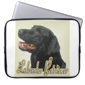 Black Labrador Retriever Kunstgeschenke Laptopschutzhülle (Vorderseite)