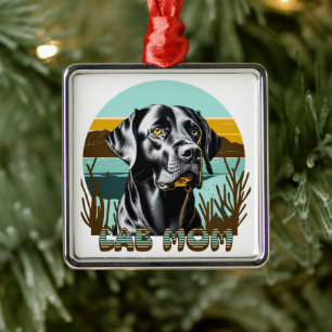 Black Labrador Retriever   LABRADOR MAMA Ornament Aus Metall