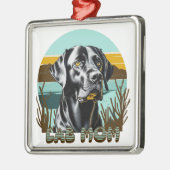 Black Labrador Retriever | LABRADOR MAMA Ornament Aus Metall (Links)