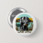 Black Labrador Retriever | LABRADOR VATER Button (Vorne & Hinten)