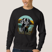 Black Labrador Retriever | LABRADOR VATER Sweatshirt (Vorderseite)