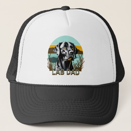 Black Labrador Retriever | LABRADOR VATER Truckerkappe (Vorderseite)