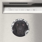 Black Labrador Retriever Magnet (In Situ (Geschirrspüler))