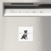 Black Labrador Retriever Magnet (In Situ (Geschirrspüler))