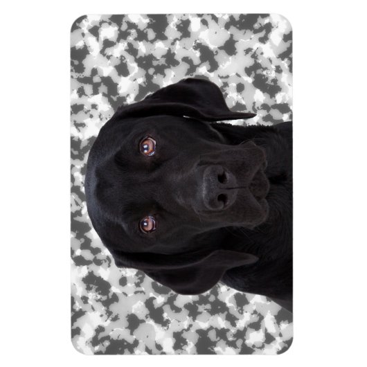 Black Labrador Retriever Magnet (Vertikal)
