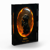 Black Labrador Retriever Memorial Photo Block (Links)