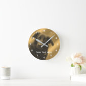 Black Labrador Retriever Mix Dog Runde Wanduhr (Zuhause)