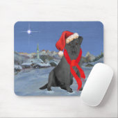 Black Labrador Retriever Mousepad (Mit Mouse)